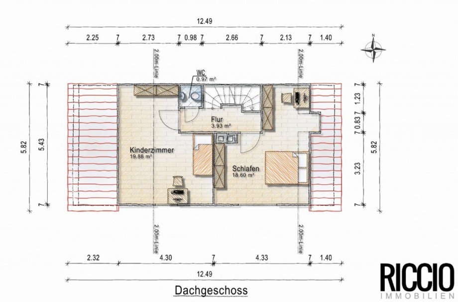 DG - Grundriss Doppelhaush�lfte Sindelfingen