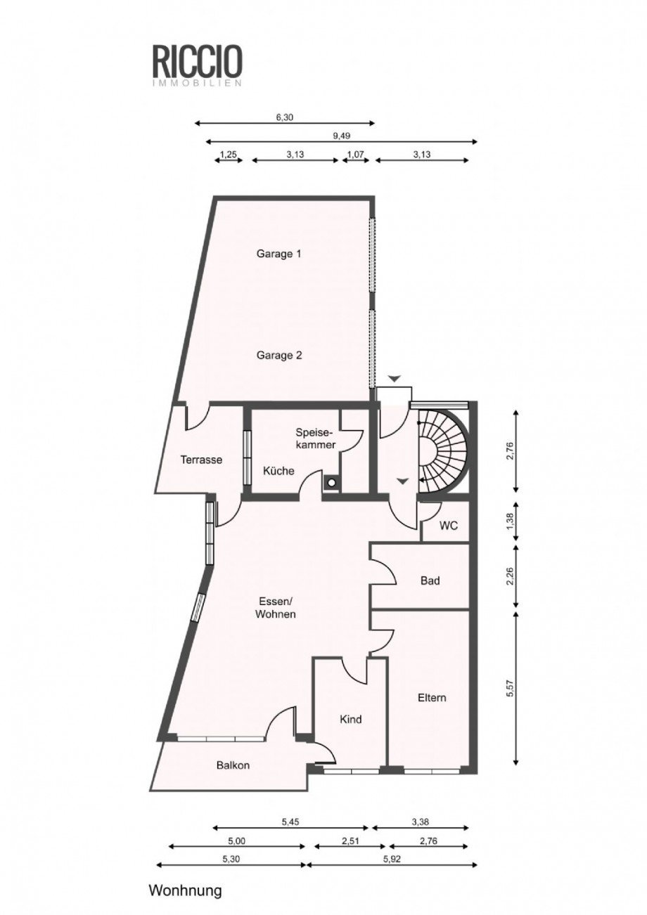 1.EG-3,5 Zimmerwohnung Etagenwohnung Aidlingen - Deufringen