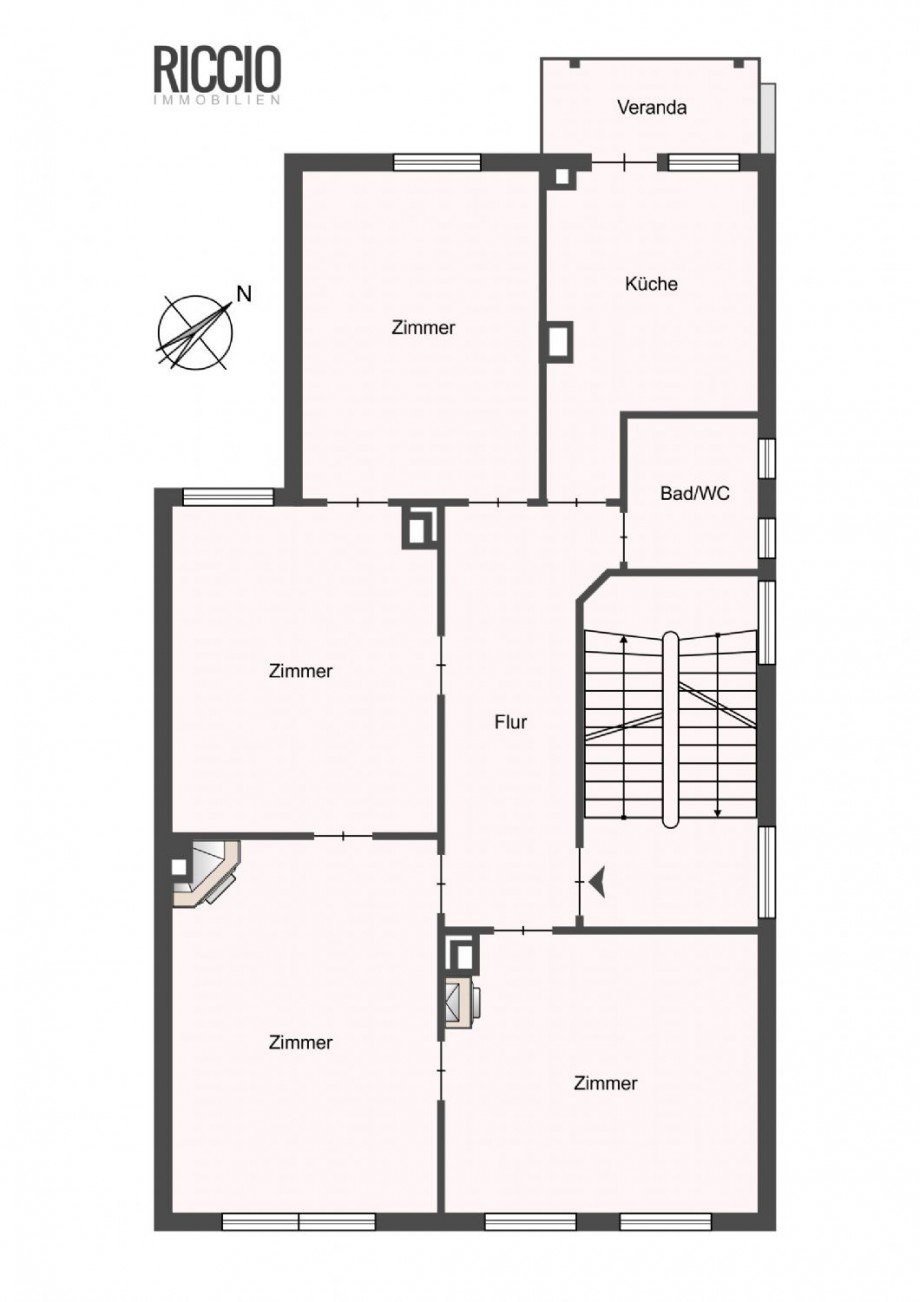 4 Zimmerwohnung im 1. OG Etagenwohnung Stuttgart