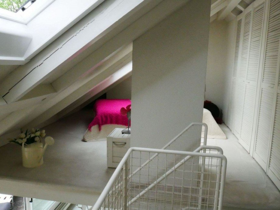 Blick in den Schlafbereich Maisonettewohnung Stuttgart