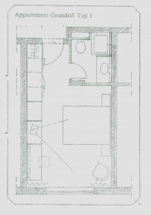 Grundriss - Doppel Komfort-Zimmer Nur zur Kapitalanlage -  Exklusives Hotel Komfort Doppelzimmer