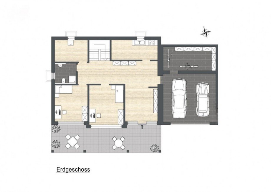 Grundriss_Erdgeschoss Einfamilienhaus Bad Liebenzell