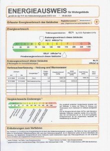 Energieausweis S.3 f�r Expos� Sehr gut geschnittene, sonnige Zweizimmerwohnung mit Balkon