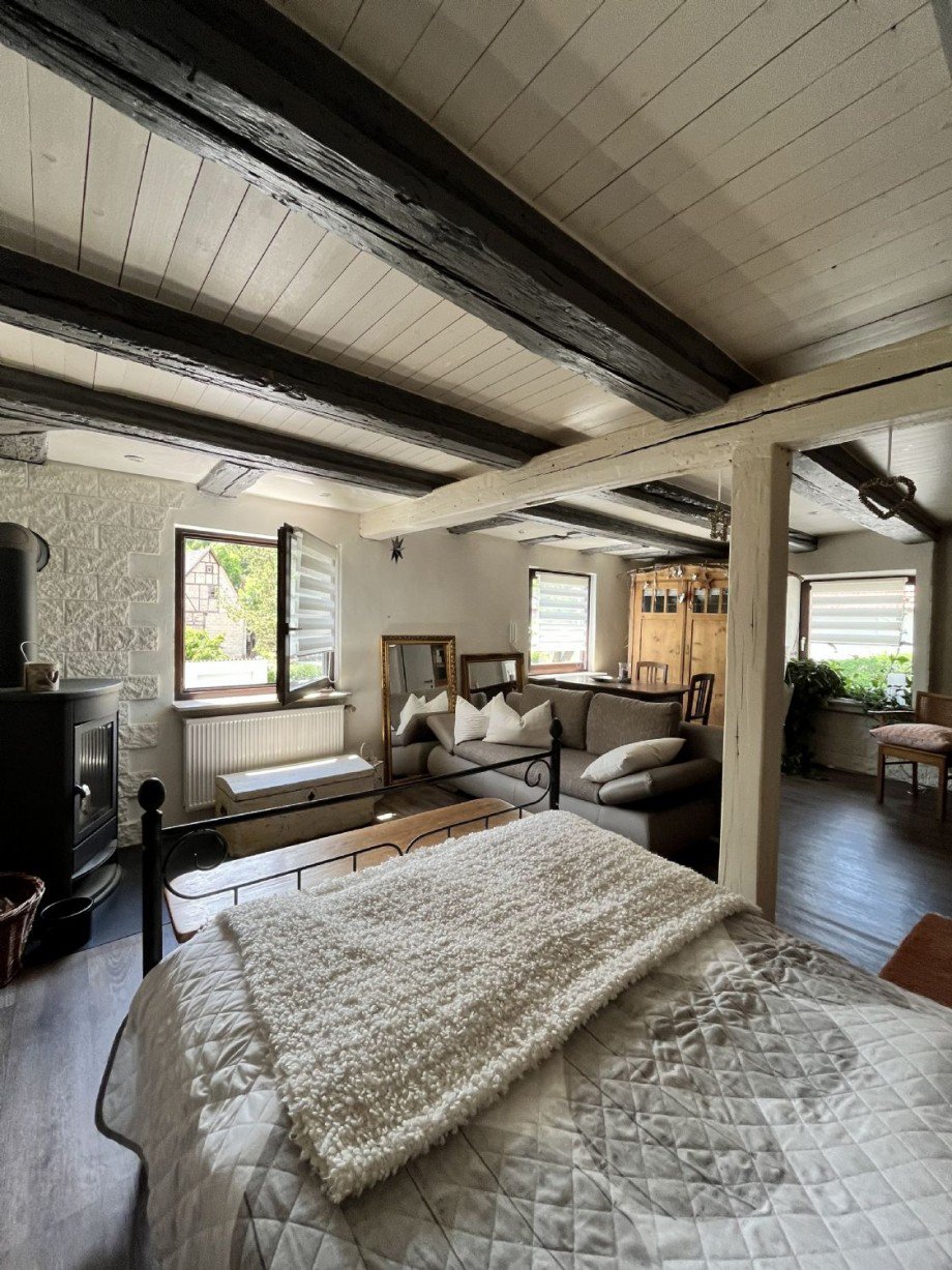 Gem�tliches Kaminzimmer im OG Doppelhaush�lfte Grafenau