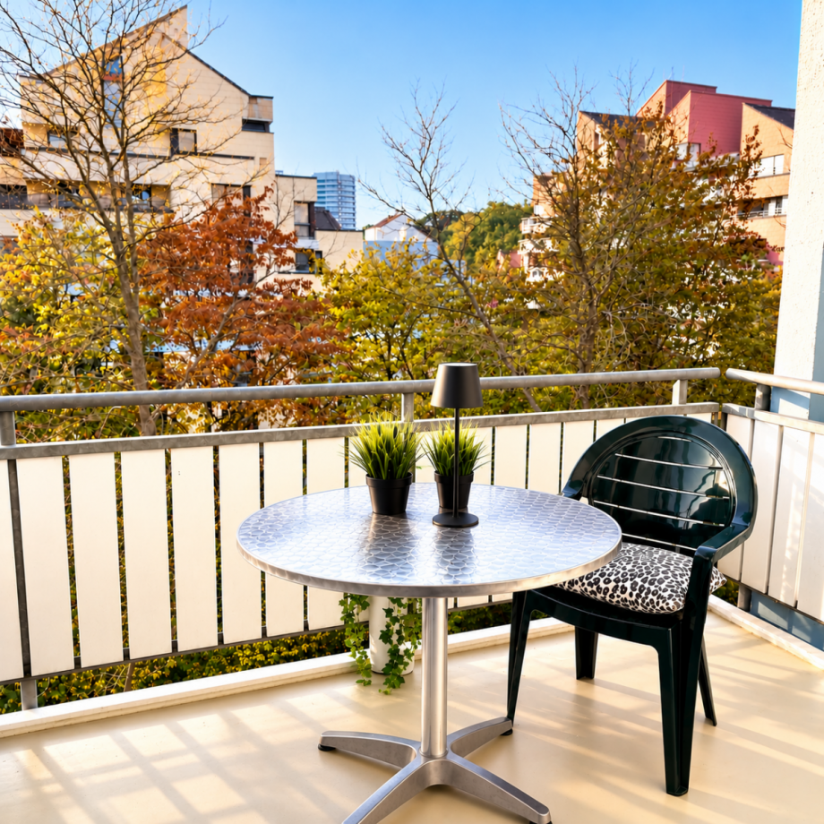 Balkon mit herrlichem Ausblick Etagenwohnung Sindelfingen