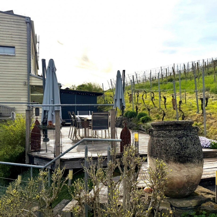Gartengeschoss - Terrasse an den Weinbergen Doppelhaush�lfte Unterjesingen