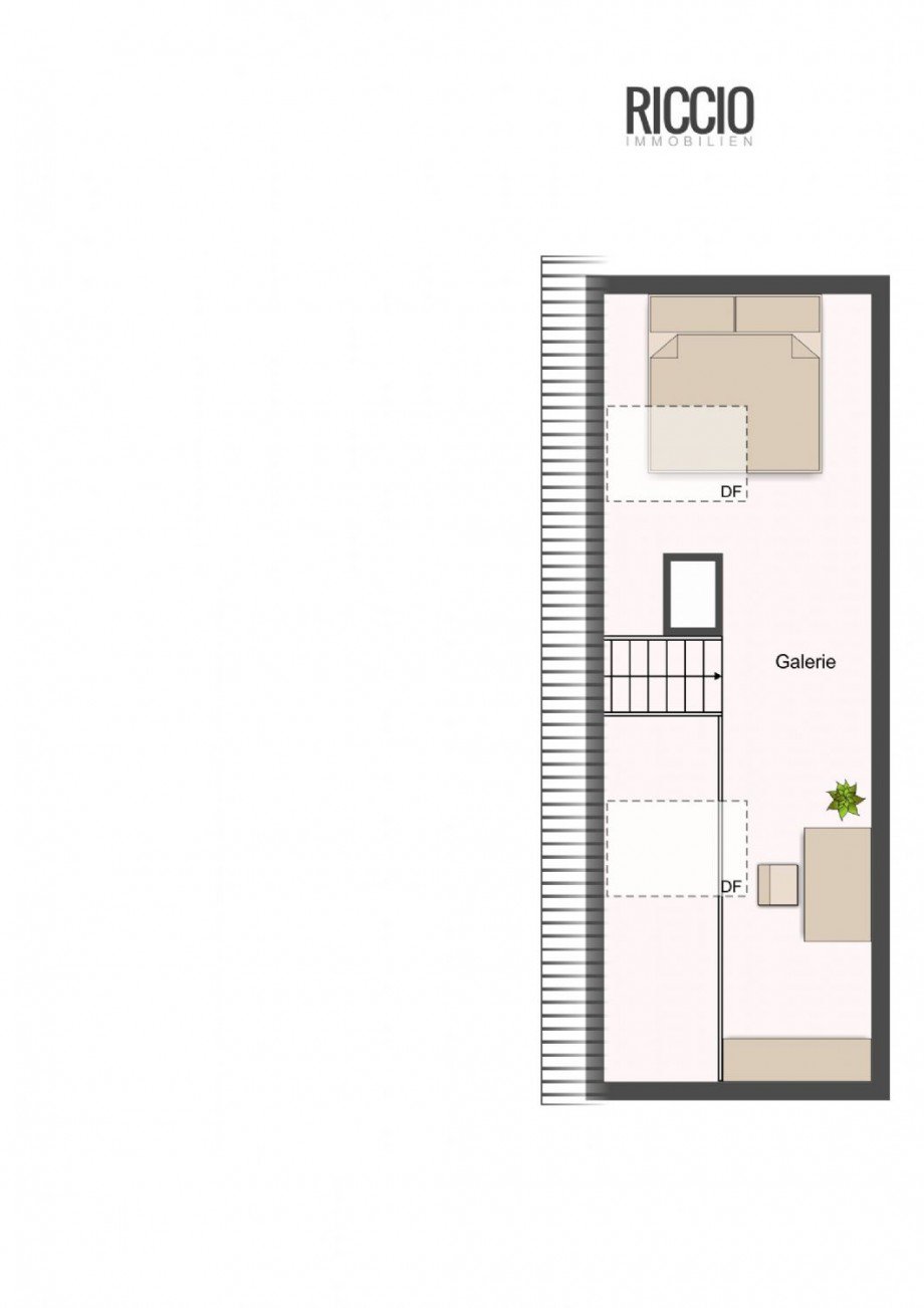 Galerie - Schlafen/ B�ro/ Hobby Maisonettewohnung Stuttgart