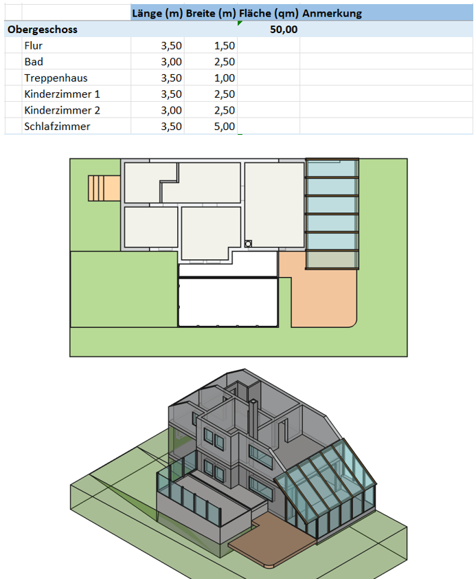 Grundriss OG Doppelhaush�lfte Bondorf