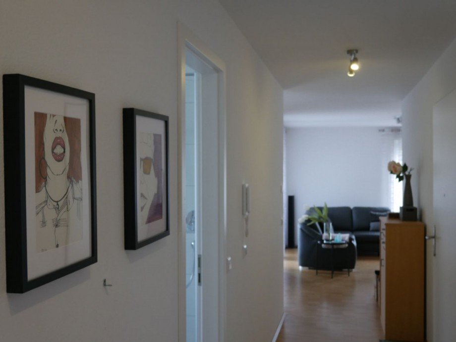 Blick in den Wohnbereich Etagenwohnung B�blingen