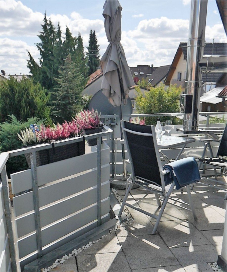 Balkon mit Aussicht Maisonettewohnung Bondorf