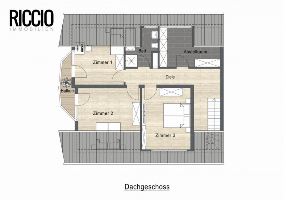 Grundriss - Dachgeschoss-möbliert Einfamilienhaus Dornhan-Bettenhausen